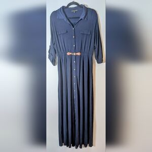 Always Indigo Navy Blue Maxi Dress